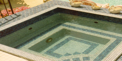 Custom Tiled Spa Custom Tiled Spa