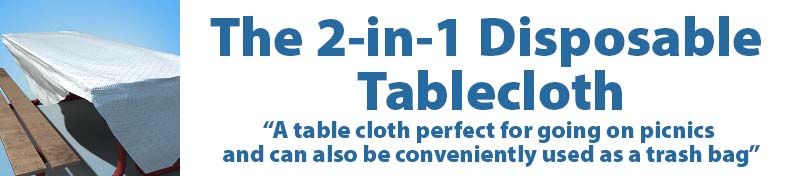The 2-in-1 Disposable Tablecloth